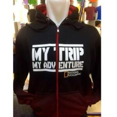 Sweaterjaket Hoodie Mtma Mt-721 My Trip My Adventure Gradasi Merah Resleting