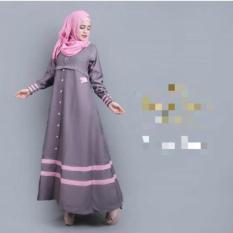 Syakira Abu / Baju Abu / Hijab Gaya Baru / Dress Muslim / Gamis Murah
