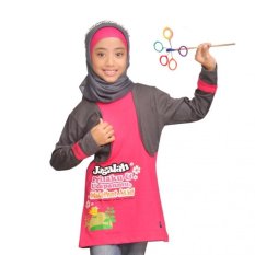 Syamsakids Baju Anak Muslim SL078 Jagalah Prilaku & Ucapan Mu - Merah Muda