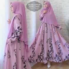 Syari Gamis Wanita Bubblepop Shelona REAL PIC