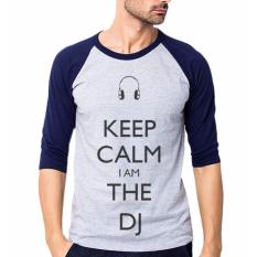 sz graphics groups Dj t shirt pria kaos pria raglan pria misty biru benhur