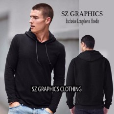Sz Graphics Groups T Shirt Pria Kaos Pria Longsleeve Hoodie Pria-Hitam