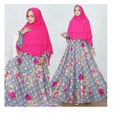 T-OS Gamis Syari SaSha Flowy Kotak