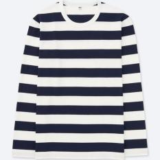 UNIQLO T-SHIRT WASHED SLUB CREW NECK LENGAN PANJANG