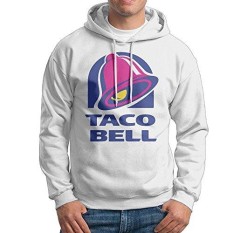 Taco Bell Logo Mens Long Sleeve Pullover Hoodie Sweatshirt Black - intl