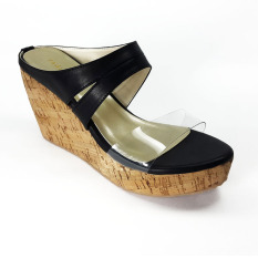TAGLIA - Odessa Wedges Sandals - Black