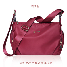 Tahan Air Tas Ransel Nilon Tas Wanita (Merah Marun) Tas Tas Wanita Tas Selempang Wanita Tas Mini Wanita