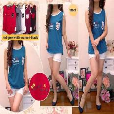 Tanktop (M Fit L) SMILEY Aneka Warna Spandek Premium Adem