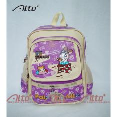 Tas Alto Original / Ransel Anak TK Ungu Krem
