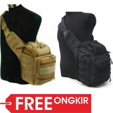 tas army selempang tactical pria type 803 import (side bag, militer, polisi, gurun, tan, pinggang, kamera, outdoor, sport)