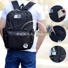 Ultimate Polo Tas Pria Laptop Backpack Waterproof JS-0850 - Black / Tas Sekolah Anak Cowok Cewek / Tas Korea Import / Tas Batam Murah Branded / Tas Ransel Pria Wanita