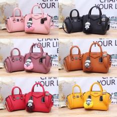 TAS BATAM BRANDED Givenchy Antigona Mom&Kids Black Hardware D-3151#