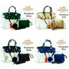 TAS BATAM BRANDED HERMES BIRKIN TRANSPARAN SEMI PREMIUM