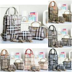 TAS BATAM BRANDED RANSEL BURBERRY 3FUNGSI 921 SET 3IN1