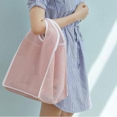 Tas Belanja Jaring Warna Tas Pantai / Shopping Bag Bisa Dilipat FTS070
