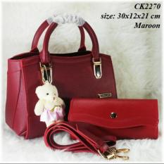 Tas CK 2270 Set Dompet Tas Wanita Branded Murah Handbag Wanita Cantik