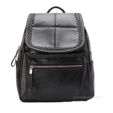 Tas Fashion Import / Tas Ransel / Tas Punggung / Backpack / Travel Bag - Wanita ( 3P Leather Bag Women ) - Black