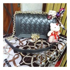 Tas Fashion Wanita JELLY MATTE LEBOY TIKAR (grey)