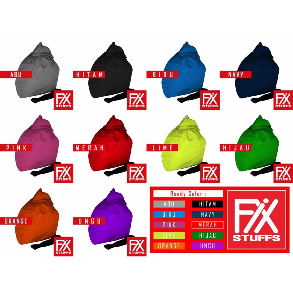 Tas helm anti air tutup serut dgn tali selempang