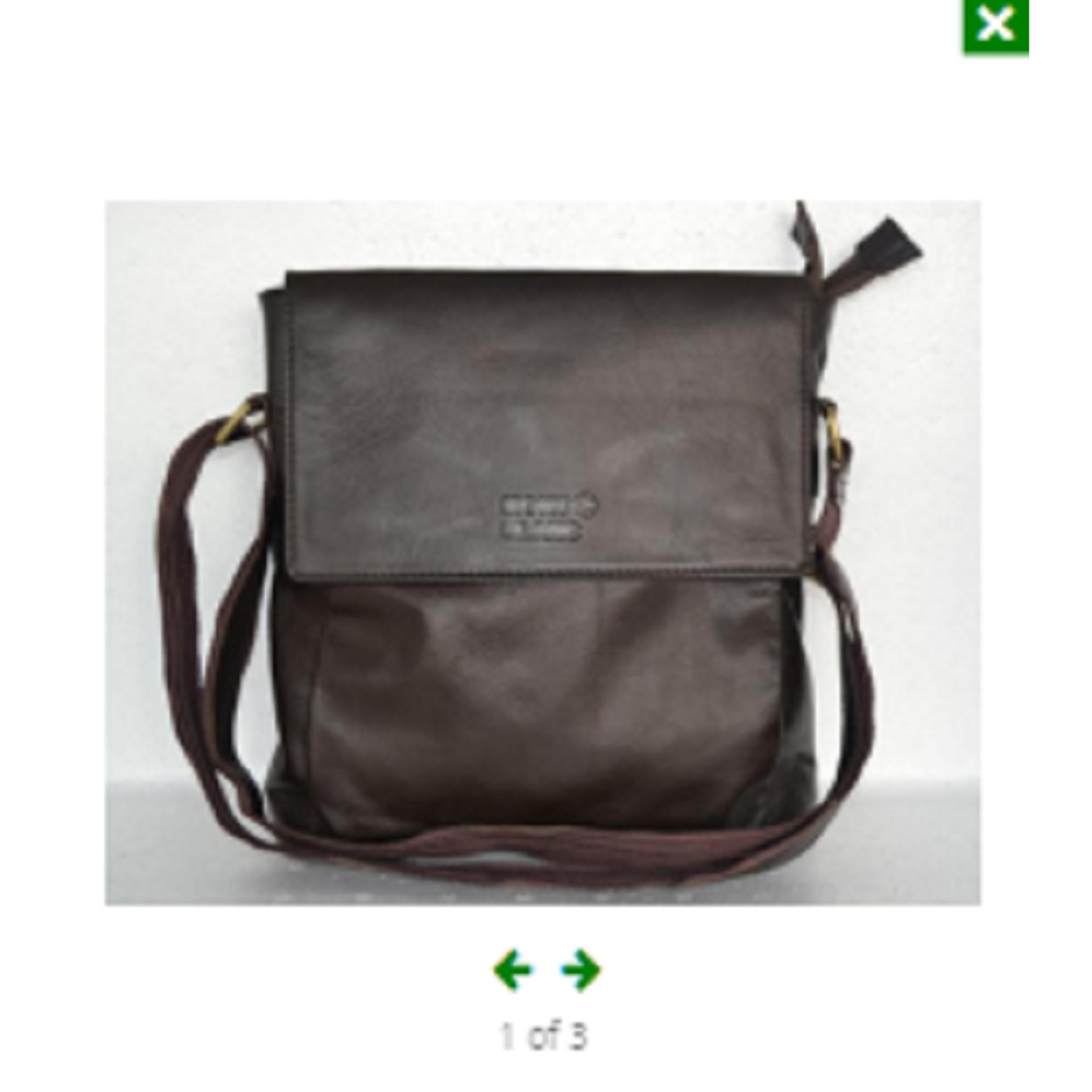 Tas Kulit Asli Coklat /Tas selempang Kulit / Tas Slempang Pria