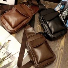 Tas Kulit Selempang Pria / Sling Bag Leather Premium CS TL-02BR (Light Brown)