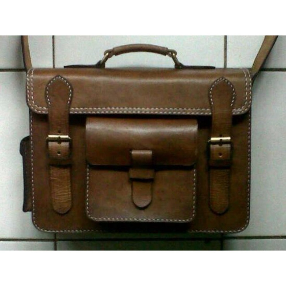 Tas Kulit Selempang Pria/Leather Bag Handmade