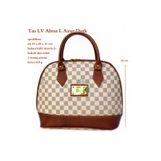 tas kw wanita handbag lv alma azur dark