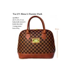 tas kw wanita handbag lv alma damier dark