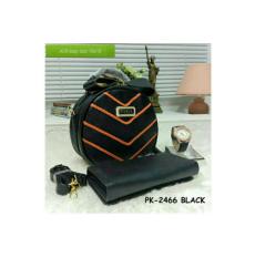 Tas Murah,Tas Wanita Paket,Tas Fashion Terkini,Jam Tangan,Dompet,Black