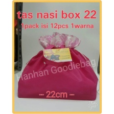 tas nasi kotak, tas serut nasi box, tas hajatan / berkat uk 22x22 POLOS