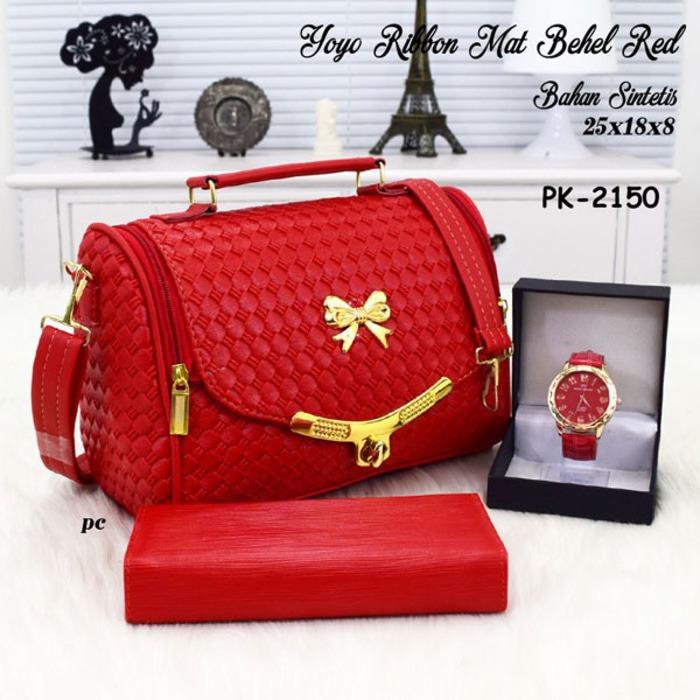 Tas Paket / Paketan / Set / Tas 3 in 1 / Tas Murah / tas kerja wanita / tas selempang wanita / tas wanita model terbaru /  tas jinjing wanita