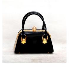 Tas Pesta Wanita Glossy Handbag TPA- 20132 Hitam ORI