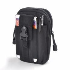 Tas Pinggang Pria Army Tactic Molle Waist Small Bag Military - Black