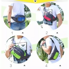 Tas Pinggang Selempang Unisex Polyster Anti Air Import AC222
