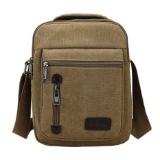Tas Pria Import Batam Branded Model Terbaru D7007 Men Messenger Shoulder Outdoor Travel Bag - Khakis