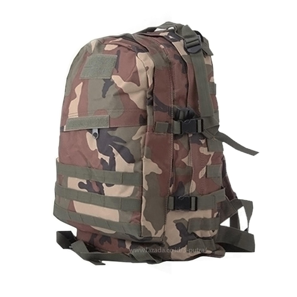 Tas Punggung / Ransel / Backpack / Travel Bag ( Army Series ) - Hijau Loreng