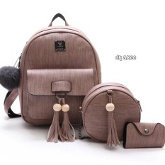 Tas Punggung Wanita 3in1 Dua Rumbai RT