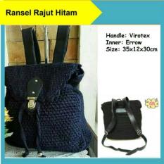 Tas Rajut Ransel Wanita Backpack Fashion Nilon Handmade Asli Jogja