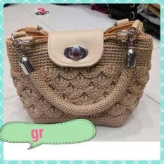 Tas Rajut Wanita Sisik Handbag Fashion Bahan Nilon Murah Berkualitas Handmade Asli Jogja