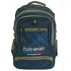 Tas Ransel Alto JV-005 Old Blue + Waterproof Raincoat