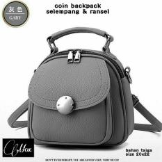 Tas ransel Backpack elegan wanita koin CLAAFASHION
