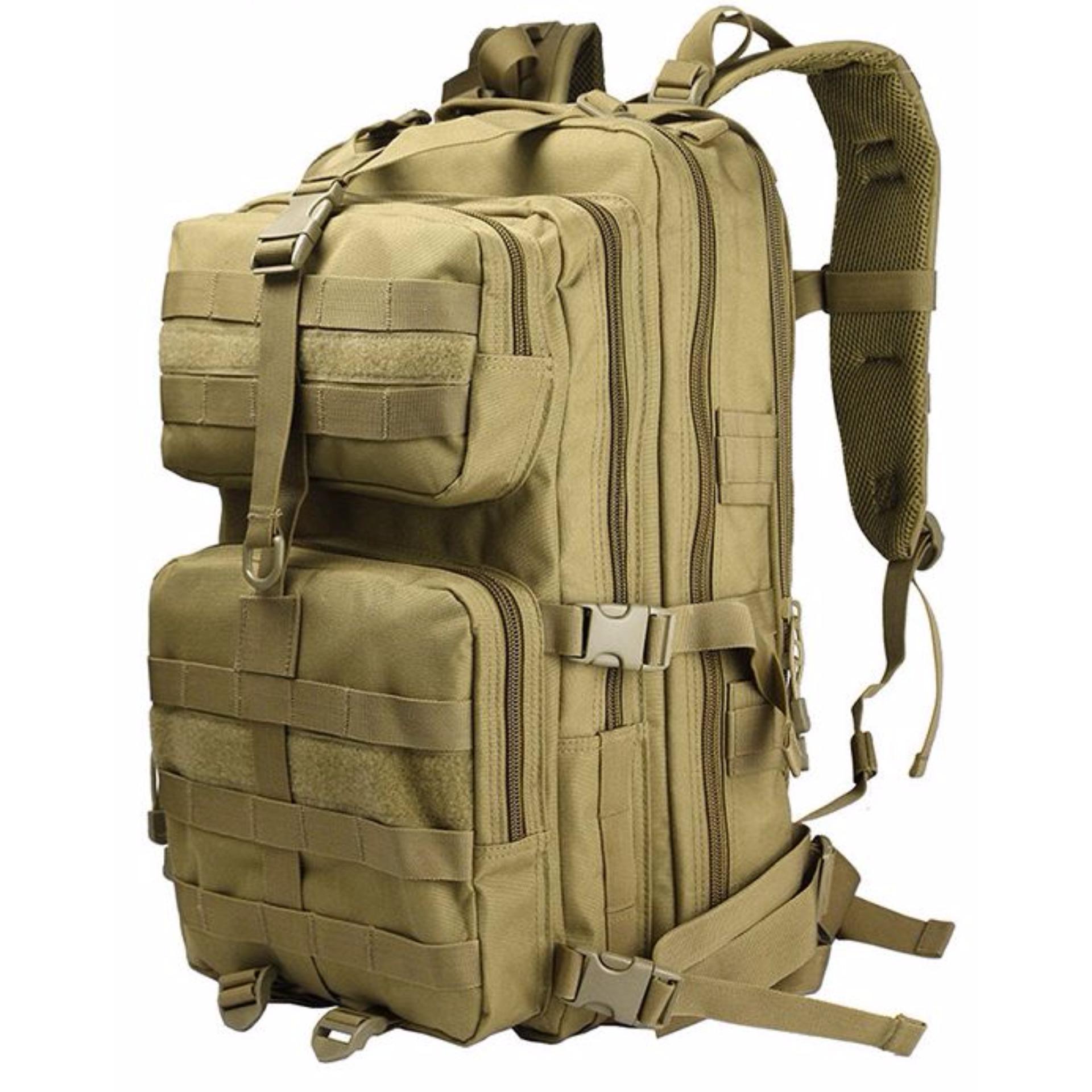 Tas Ransel Army A343 / Cokelat Muda - Size 43 x 25 x 22 cm