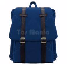 Tas Ransel Braun Fox - Korea M2M Tas Laptop Backpack - Navy Tas Pria Tas Wanita Tas Sekolah Dailypack Tas Fashion Pria