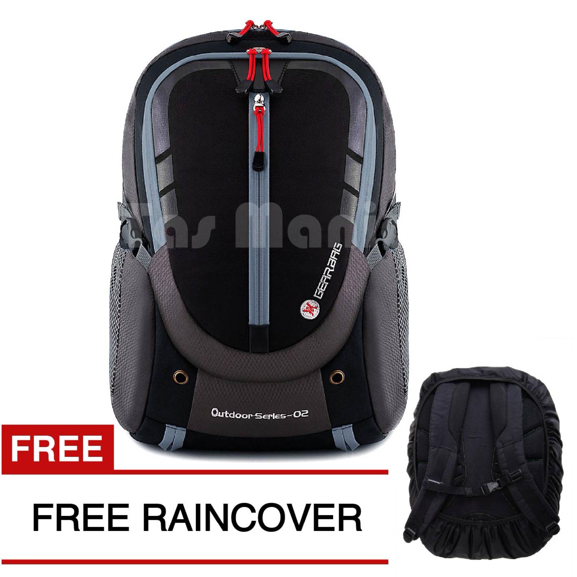 Tas Ransel Gear Bag - Cyborg X23 Tas Laptop Backpack - Black Grey + FREE Raincover Tas Pria Tas Sekolah Tas Kerja Tas Fashion Pria