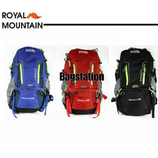 TAS RANSEL GUNUNG HIKING CARRIER DAYPACK ROYAL MOUNTAIN 50 L ORIGINAL