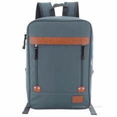 Tas Ransel Import / Tas Punggung / Ransel / Backpack / Tas Sekolah / Travel Bag ( 3P Fashion Import BackPack model 2 Resleting ) - Blue Denim
