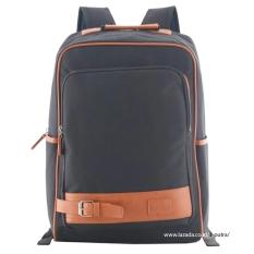 Tas Ransel Import / Tas Punggung / Ransel / Backpack / Tas Sekolah / Travel Bag ( 3P Fashion Import BackPack model Kancing Bawah ) - Black