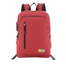 Tas Ransel Import / Tas Punggung / Ransel / Backpack / Tas Sekolah / Travel Bag ( 3P Fashion Import BackPack Model Resleting Samping ) - Red