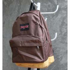 Tas Ransel Jansport Brown Yellow / Ransel Remaja Trendy Murah
