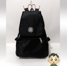 Tas Ransel Kipling motif hitam polos XY
